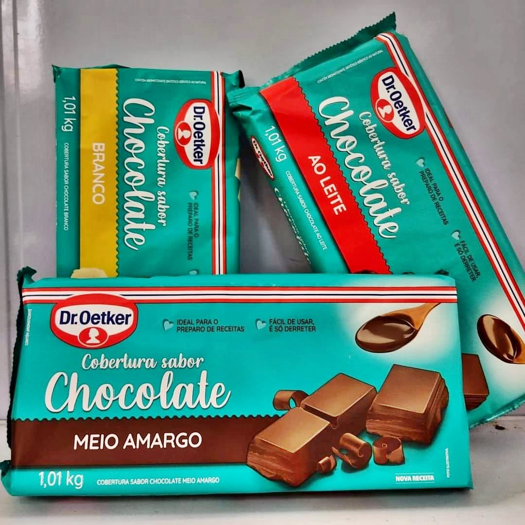Dr. Oetker Cobertura Em Barra Sabor Chocolate Meio Amargo Para Recheio E Cobertura De Bolos Tortas Pão De Mel Doces E Sobremesas Basta Derreter 1Kg na Amazon