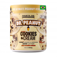 Dr Peanut Pasta De Amendoim - 600G Cookies And Cream Com Whey - Dr. Peanut na Amazon