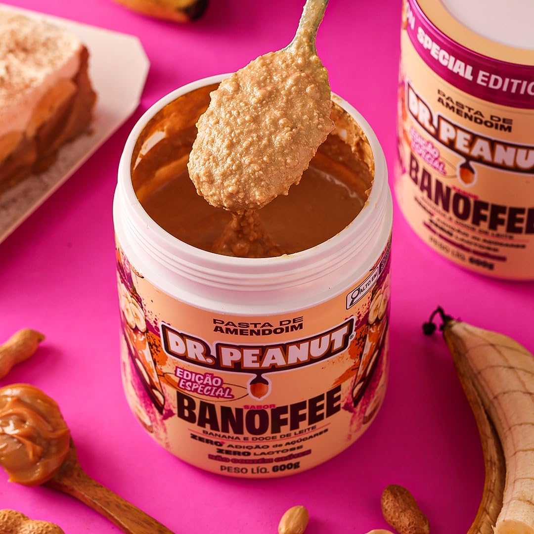 DR. PEANUT PASTA DE AMENDOIM BANOFFEE 600G COM WHEY PROTEIN na Amazon