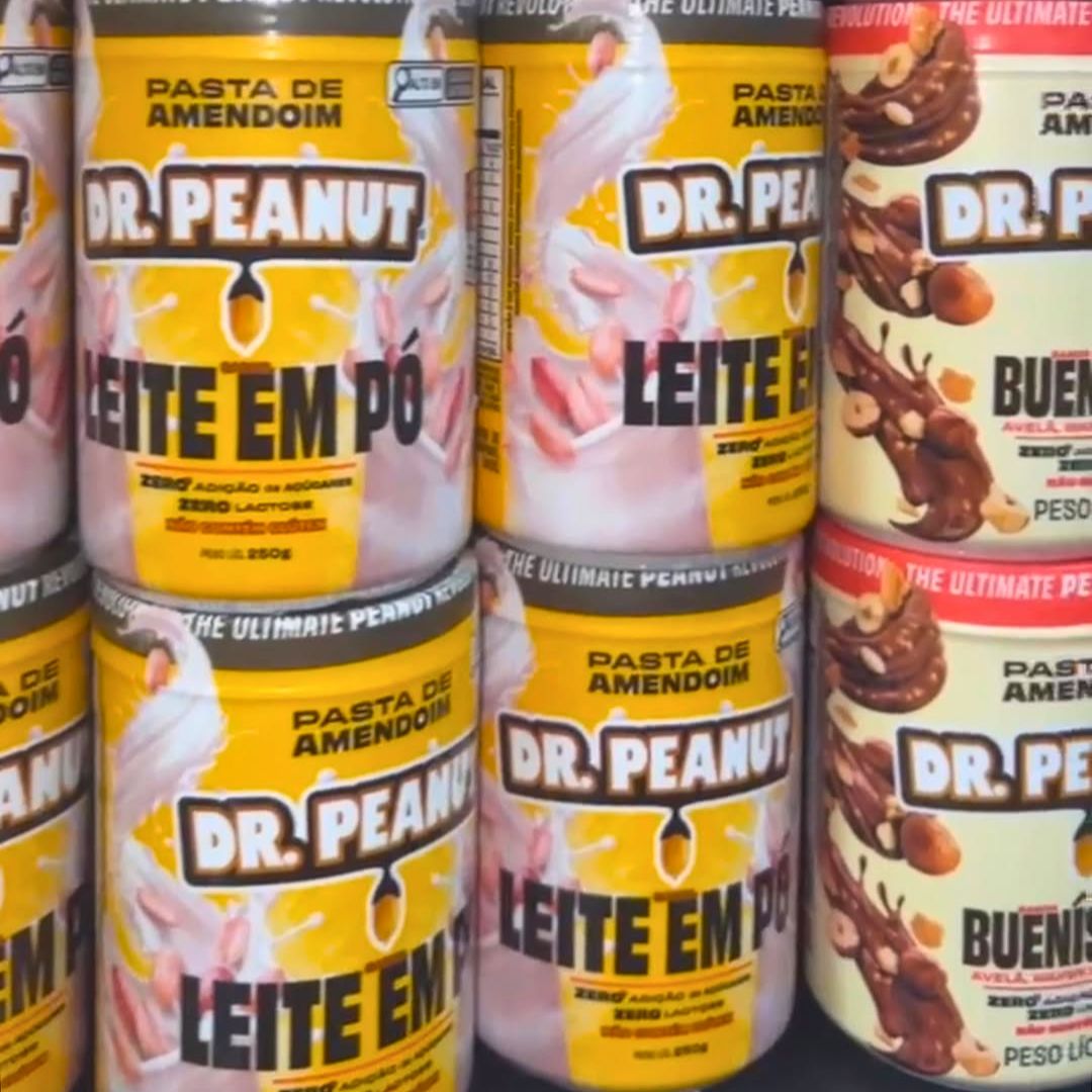 DR. PEANUT PASTA DE AMENDOIM LEITE EM PÓ 800G COM WHEY PROTEIN na Amazon