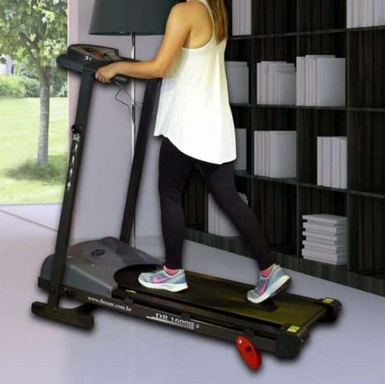 Dream Fitness DR 1600, Esteira Unisex Adult, Cinza/Preto, Único na Amazon