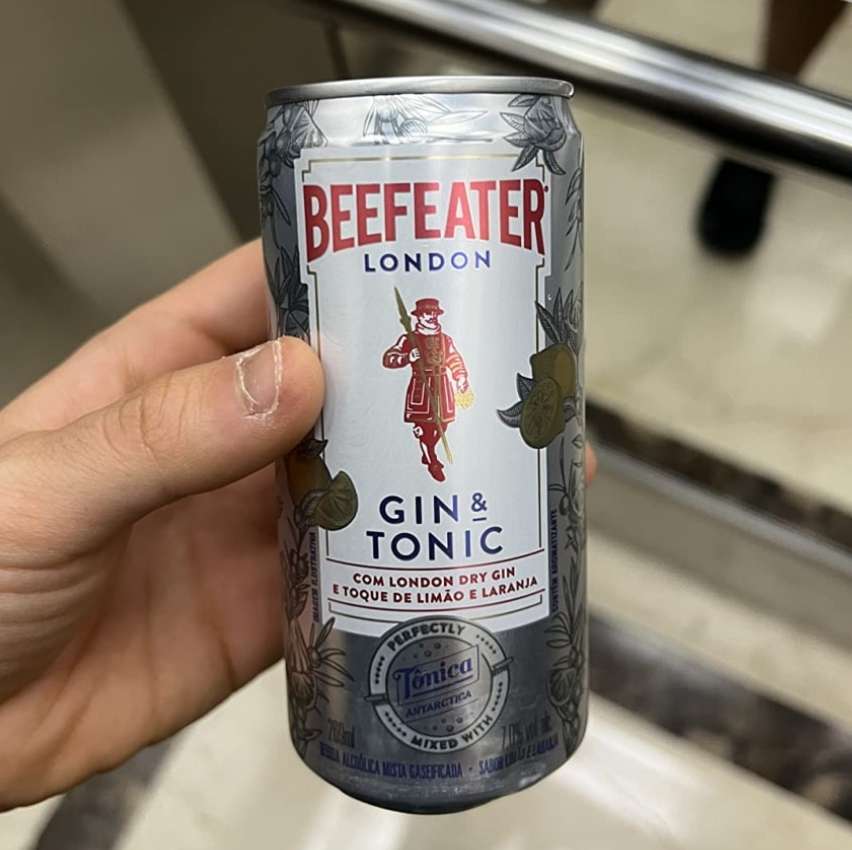 Drink Pronto Beefeater Gin e Tônica Antarctica 269ml Lata na Amazon