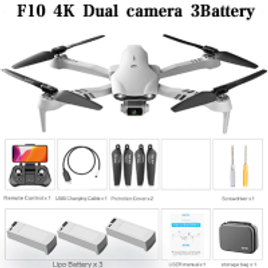 Drone 4DRC F10 4K + 3 Baterias + Bag na Aliexpress