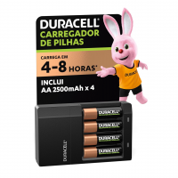 Duracell Carregador De Pilhas Recarregáveis AA E AAA Com 4 Pilhas AA Inclusas – Bivolt na Amazon