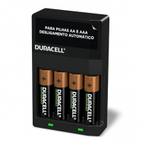 DURACELL - Carregador De Pilhas Recarregáveis AA E AAA Com 4 Pilhas AA na Amazon