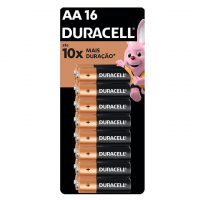 Duracell Pilha Alcalina Aa Pequena Duracell Com 16 Unidades na Amazon
