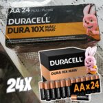 Duracell Pilha Alcalina AA/AAA Com 24 Unidades na Amazon