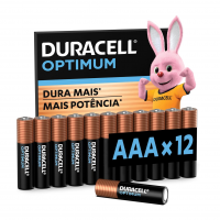 Duracell Pilha Optimum AAA Palito Com 12 Unidades na Amazon