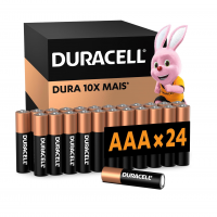 Duracell Pilhas Alcalinas AAA Palito Pack 24 Unidades na Amazon