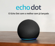 Echo Dot (Geração mais recente) | O Echo Dot com o melhor som já lançado | Cor Preta na Amazon