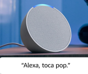 Echo Pop (Geração mais recente) | Smart speaker compacto com som envolvente e Alexa | Cor Branca na Amazon