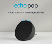 Echo Pop (Geração mais recente) | Smart speaker compacto com som envolvente e Alexa | Cor Preta na Amazon