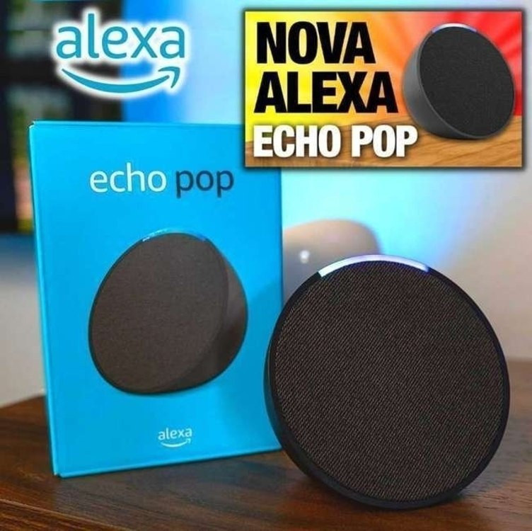 Echo Pop (Última geração) | Smart speaker compacto com som envolvente e Alexa na Amazon