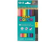 Ecolapis cor, Faber-Castell, multicolor super, 11.1200N+2G, 12 cores + 2 lapis, 14 unidades, Multicor na Amazon