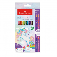 EcoLápis De Cor Faber-Castell Unicórnio, 12 Cores + 2 Lápis Misturinha (12 Es/cada) - 120912+2UNI na Amazon