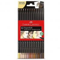 EcoLápis De Cor SuperSoft Tons De Pele, Faber-Castell, 12 Cores, 1 Cartela na Amazon