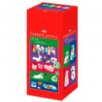 Ecolápis Grafite Pets, Faber-Castell, 935PET, Multicor, Pacote Com 72 na Amazon