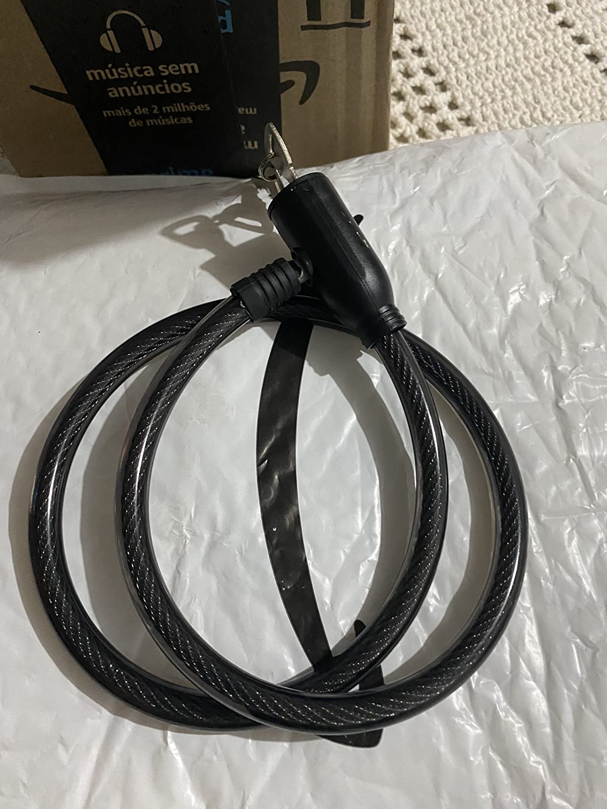 EDA Cadeado Para Bicicleta Com Cabo De Aço 80Cm Eda na Amazon
