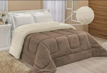 Edredom Sherpa Cobertor Coberdrom Casal Queen 2,40m x 2,20m Grosso Várias Cores – Barros Baby Store na Magazine Luiza
