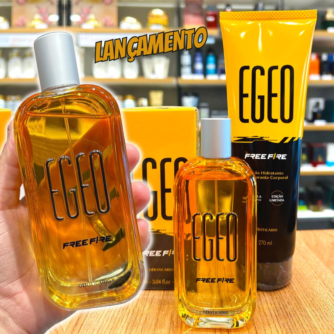 Egeo Free Fire Hidratante Corporal 270ml, Colônia 90ml ou Combo na oBoticário