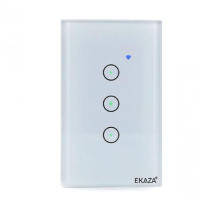 EKAZA Interruptor Inteligente, Touch, Zigbee 3.0, 4x2, 3 Botões, Branco na Amazon