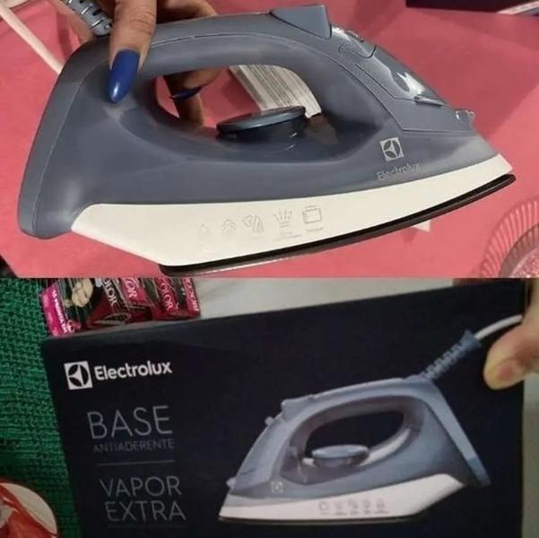 Electrolux, Ferro de passar seco e vapor, base antiaderente vapor vertical extra 1200W cabo 1,35m azul ESI10 na Amazon