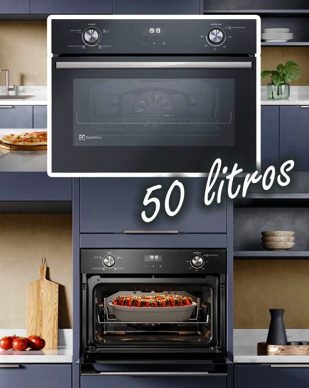 Electrolux FORNO DE EMBUTIR ELÉTRICO 127V 50L EFFICIENT COM PERFECTCOOK360 (OE4EH), Preta na Amazon