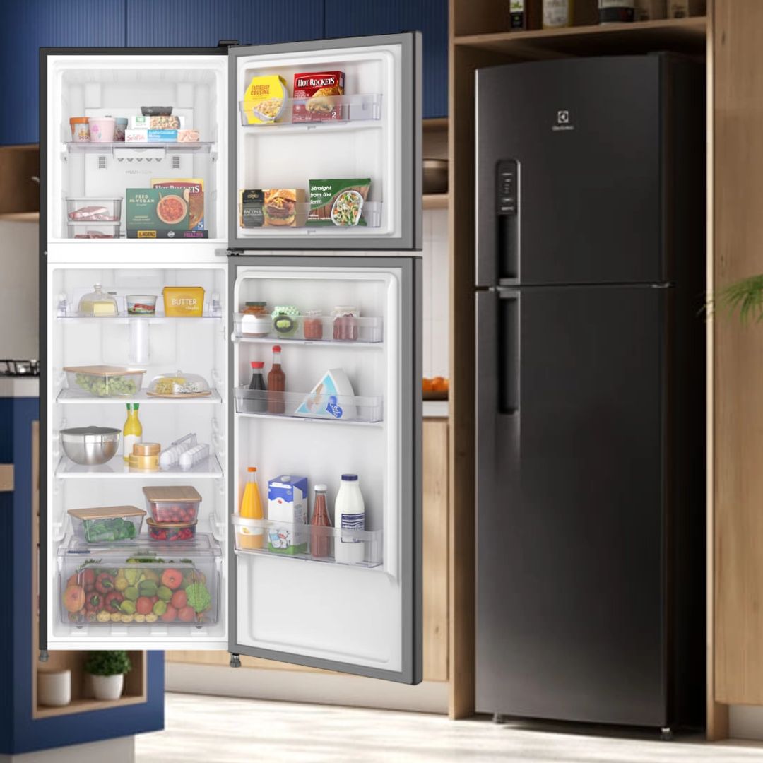 Electrolux Geladeira Electrolux Frost Free 400L AutoSense Duplex Black Inox Look (TF44B) na Amazon