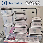 Electrolux – Kit Potes de Plástico Hermético, 10 unidades na Amazon