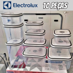 Electrolux – Kit Potes de Plástico Hermético, 10 unidades na Amazon