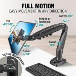ELG Suporte Ergonômico Articulado de Mesa com Pistão a Gás 17” a 35” na Amazon