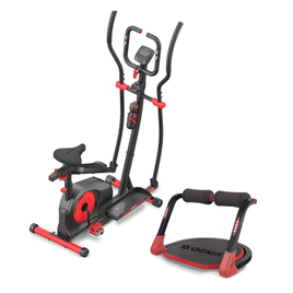 Elíptico Polishop Easyway Genis Fitness + Plataforma Abdominal - Ab Max na Polishop