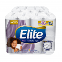 Elite Dualette Ultra - Papel Higiênico, Folha Dupla, 16 Rolos na Amazon