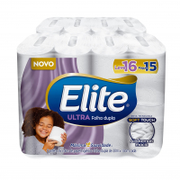 Elite Dualette Ultra - Papel Higiênico, Folha Dupla, 16 Rolos na Amazon