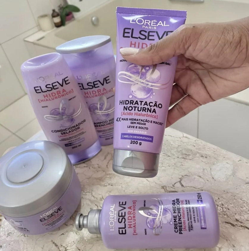 Elséve Hidra Hialurônico Kit – Shampoo + Condicionador + Creme de Pentear + Máscara + Creme Noturno – Elseve na Magazine Luiza