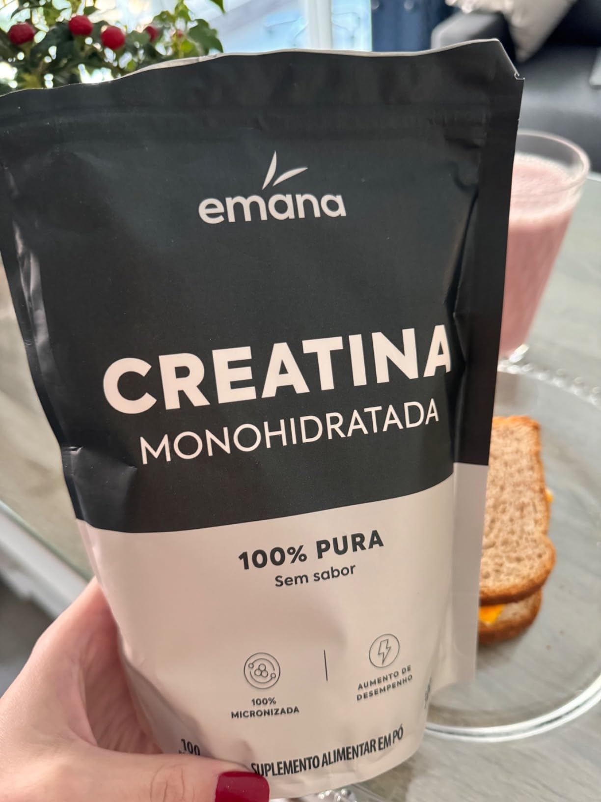 Emana Creatina Monohidratada 100% Pura Sem Sabor Micronizada – 300g na Amazon Emana Creatina Monohidratada 100% Pura Sem Sabor Micronizada – 300g na Amazon