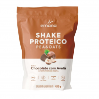 Emana Suplemento Alimentar Em Pó Shake Proteico Vegetal Sabor Chocolate Com Avelã - 450g na Amazon