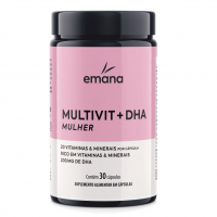 Emana Suplemento Vitamínico Multivit + DHA Mulher - 30 Cápsulas na Amazon