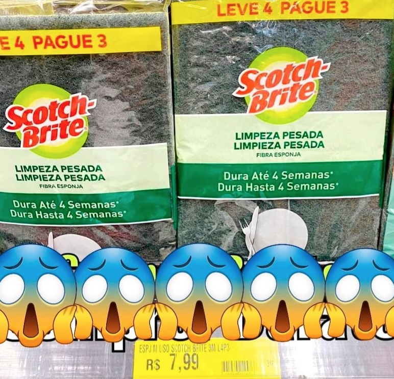 ENCERRADA – 3M, Scotch Brite, Esponja Multiuso, Leve 4 Pague 3 na Amazon