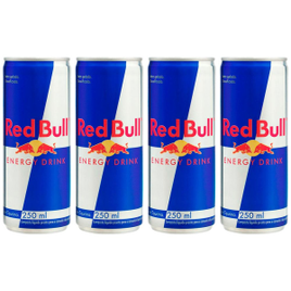 Energético Red Bull 250ml - 4 Unidades na Casas Bahia