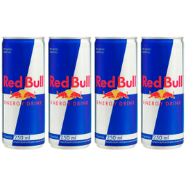Energético Red Bull Energy Drink Lata 250ml - 4 Unidades na Casas Bahia