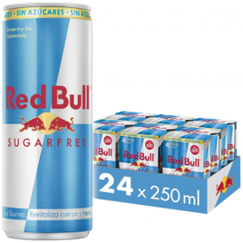 Energético Red Bull Energy Drink Sugar Free Pack com 24 Latas de 250ml na Amazon