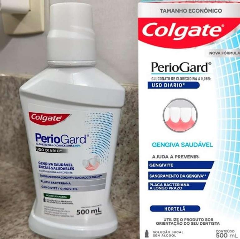 Enxaguante Bucal Colgate PerioGard Uso Diário 500ml na Amazon