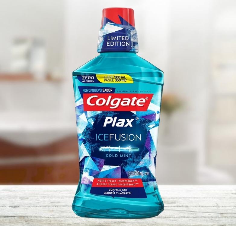 Enxaguante Bucal Colgate Plax Ice Fusion Cold Mint Promo Leve 500 Pague 300Ml na Amazon