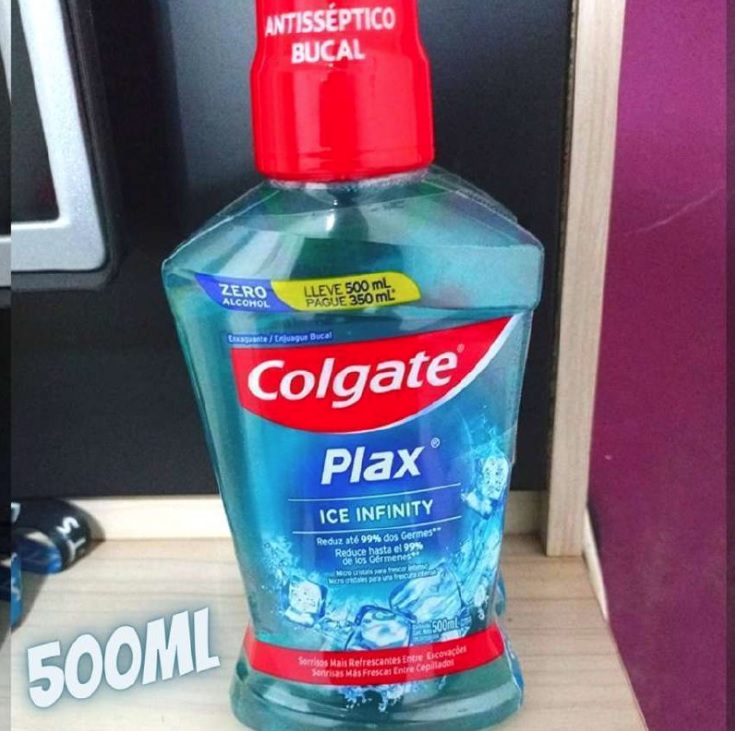 Enxaguante Bucal Colgate Plax Ice Infinity 500Ml Promo Leve 500Ml Pague 350Ml na Amazon