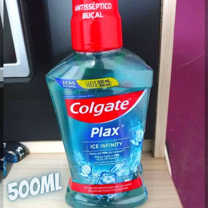 Enxaguante Bucal Colgate Plax Ice Infinity 500Ml Promo Leve 500Ml Pague 350Ml na Amazon