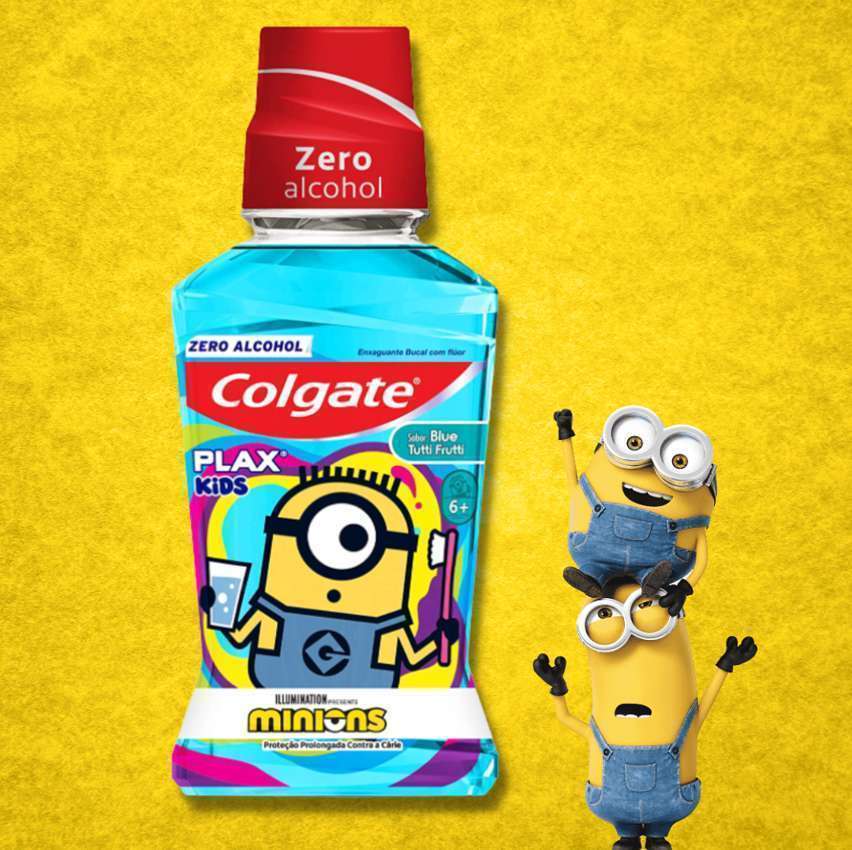 Enxaguante Bucal Colgate Plax Kids Minions 250ml na Amazon