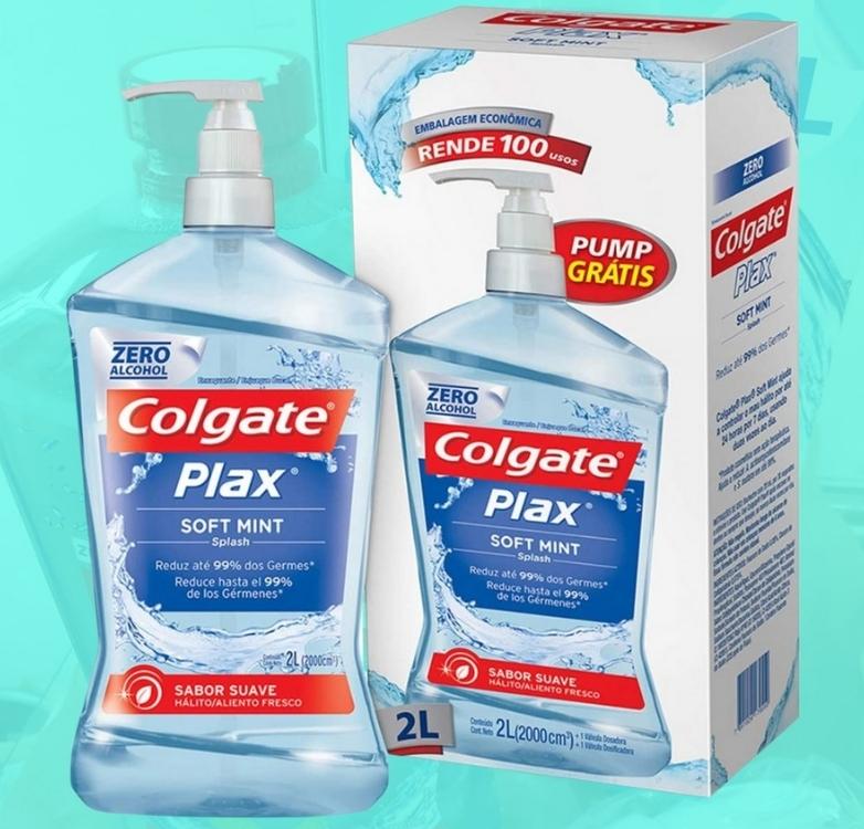 Enxaguante Bucal Colgate Plax Soft Mint 2000ml na Amazon