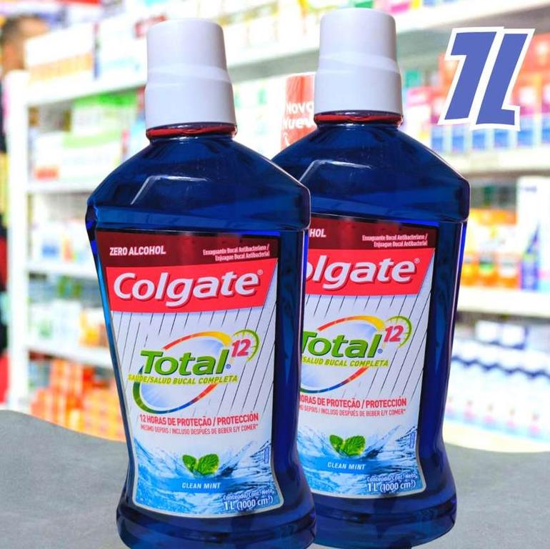 Enxaguante Bucal Colgate Total 12 Clean Mint 1000ml na Amazon
