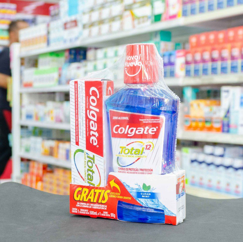 Enxaguante Bucal Colgate Total 12 Clean Mint 500ml Promo 1 Total 12 90g na Amazon